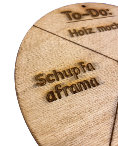 Image of Holz-To-Do deutsch / bayrisch Version