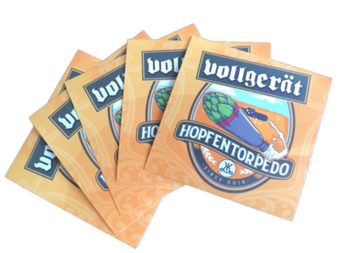 Image of Vollgerät Hopfentorpedo - Sticker Set (5 Stück)