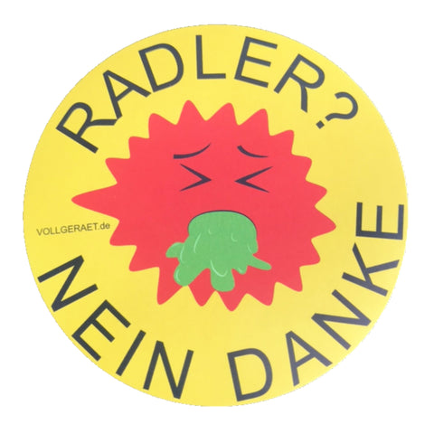 Image of Radler Nein Danke - Sticker Set (5 Stück)