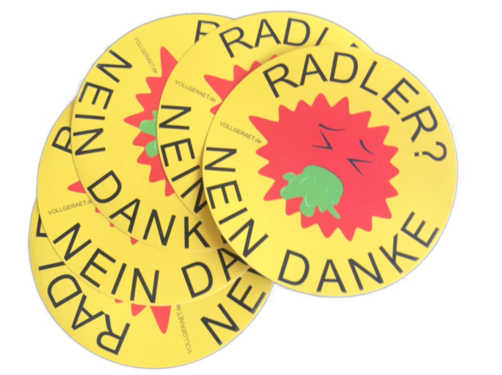Radler Nein Danke - Sticker Set (5 Stück)